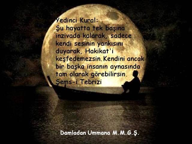 şems-i Tebrizi 7.kural