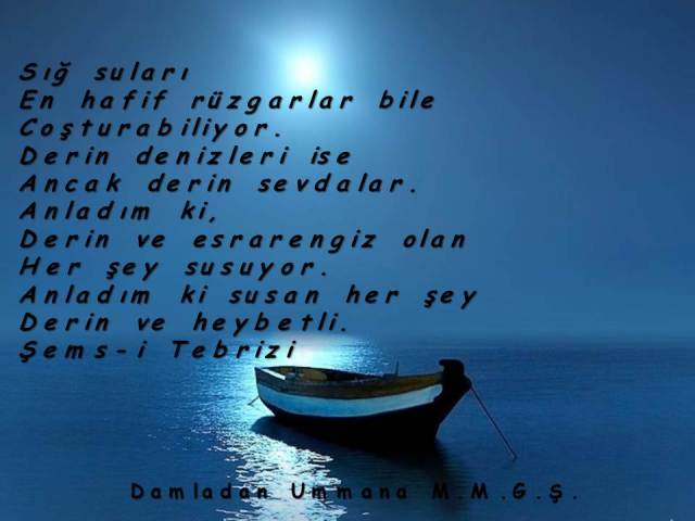 şems-i tebrisi derin denizler